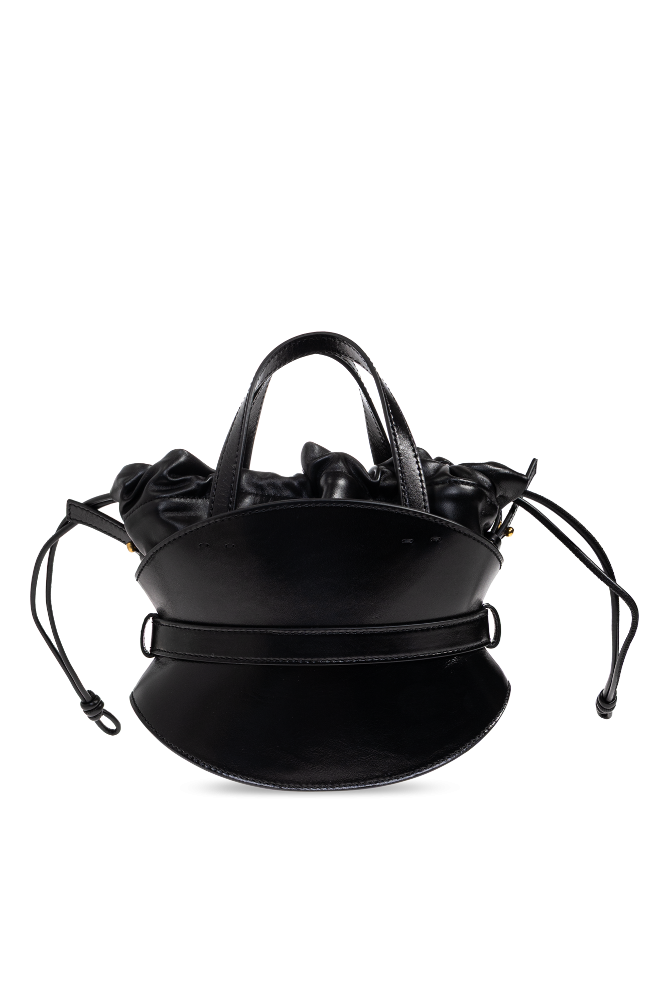 トートバッグ BALMAIN FW25 SHUFFLE MINI-CALFSKIN (FN1DP017 LBFO0PA) Shuffle Mini bag in leather black black - Women | BALMAIN